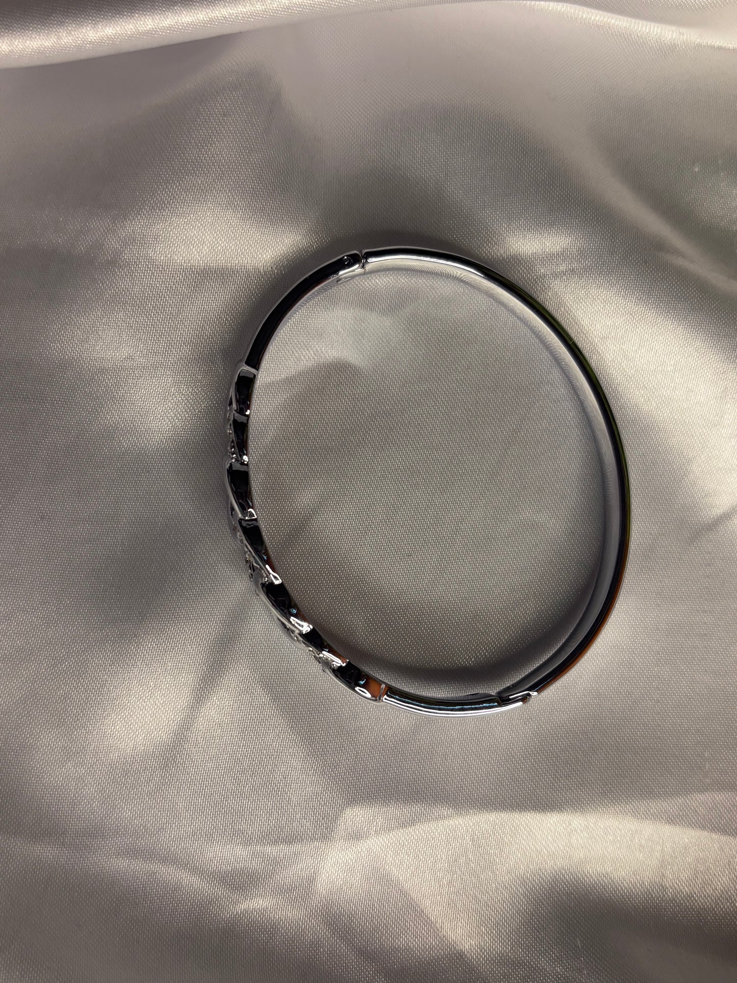 Linked Silver Cuff Bracelet