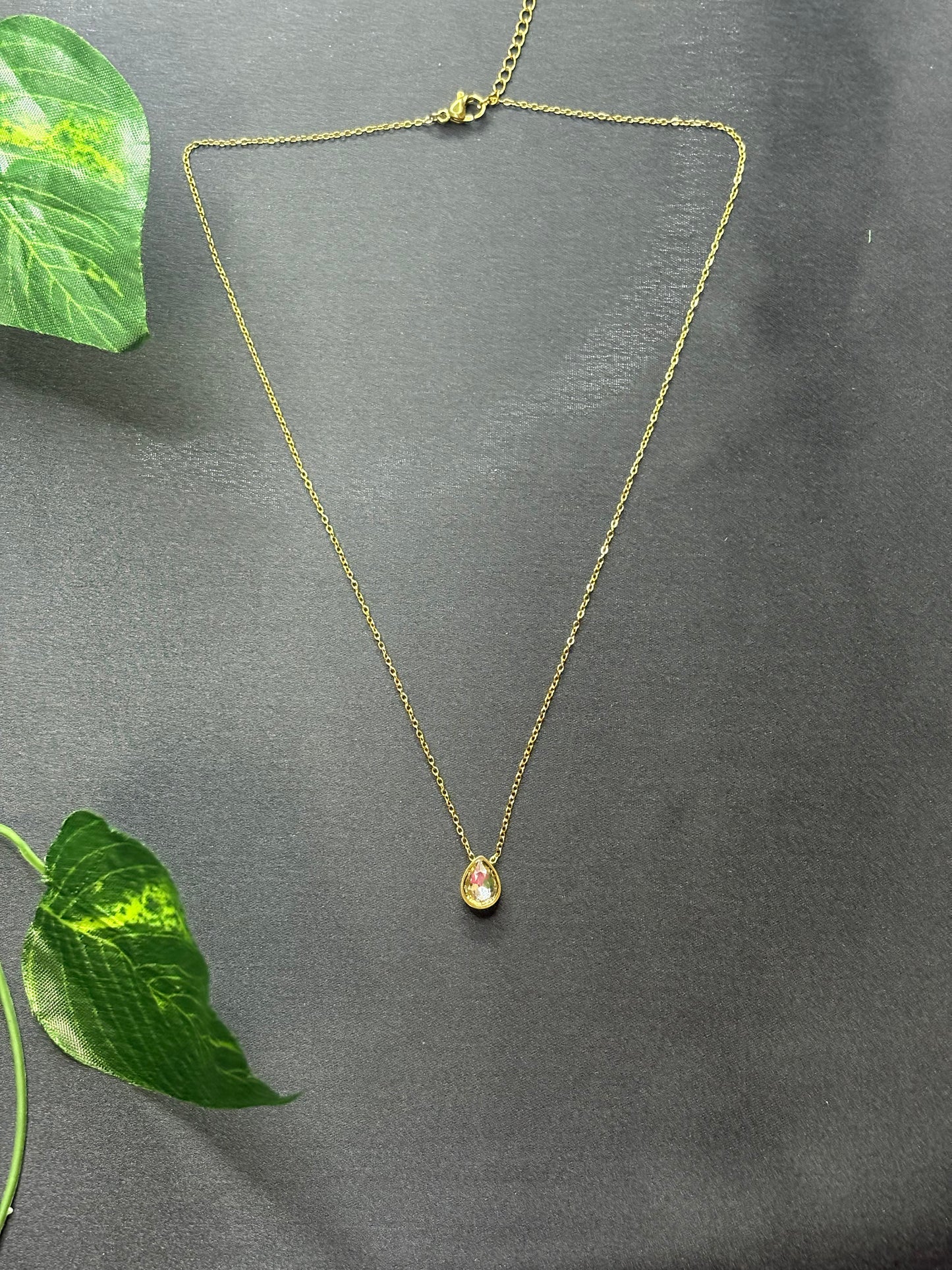 Stone Drop Necklace