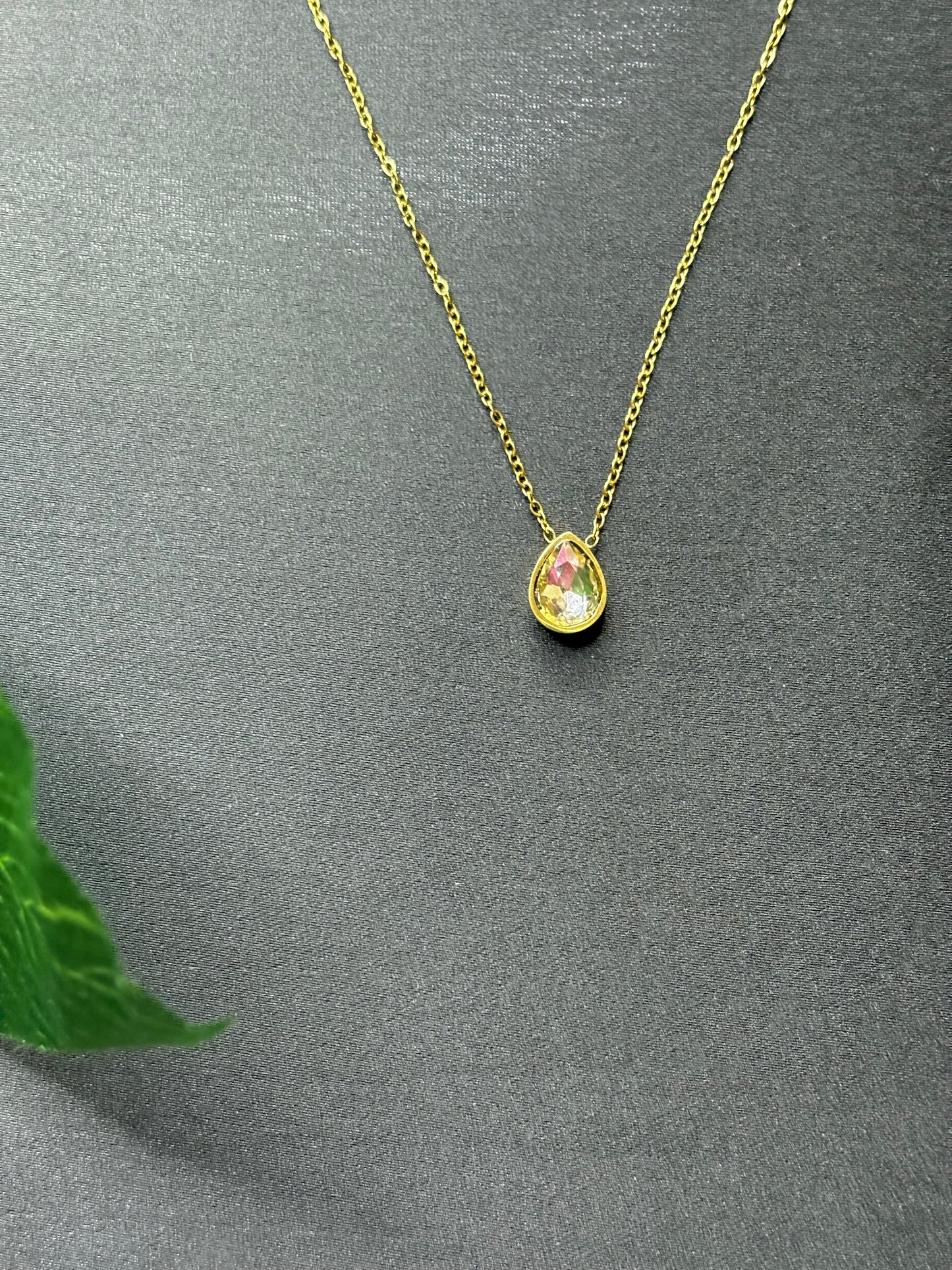 Stone Drop Necklace
