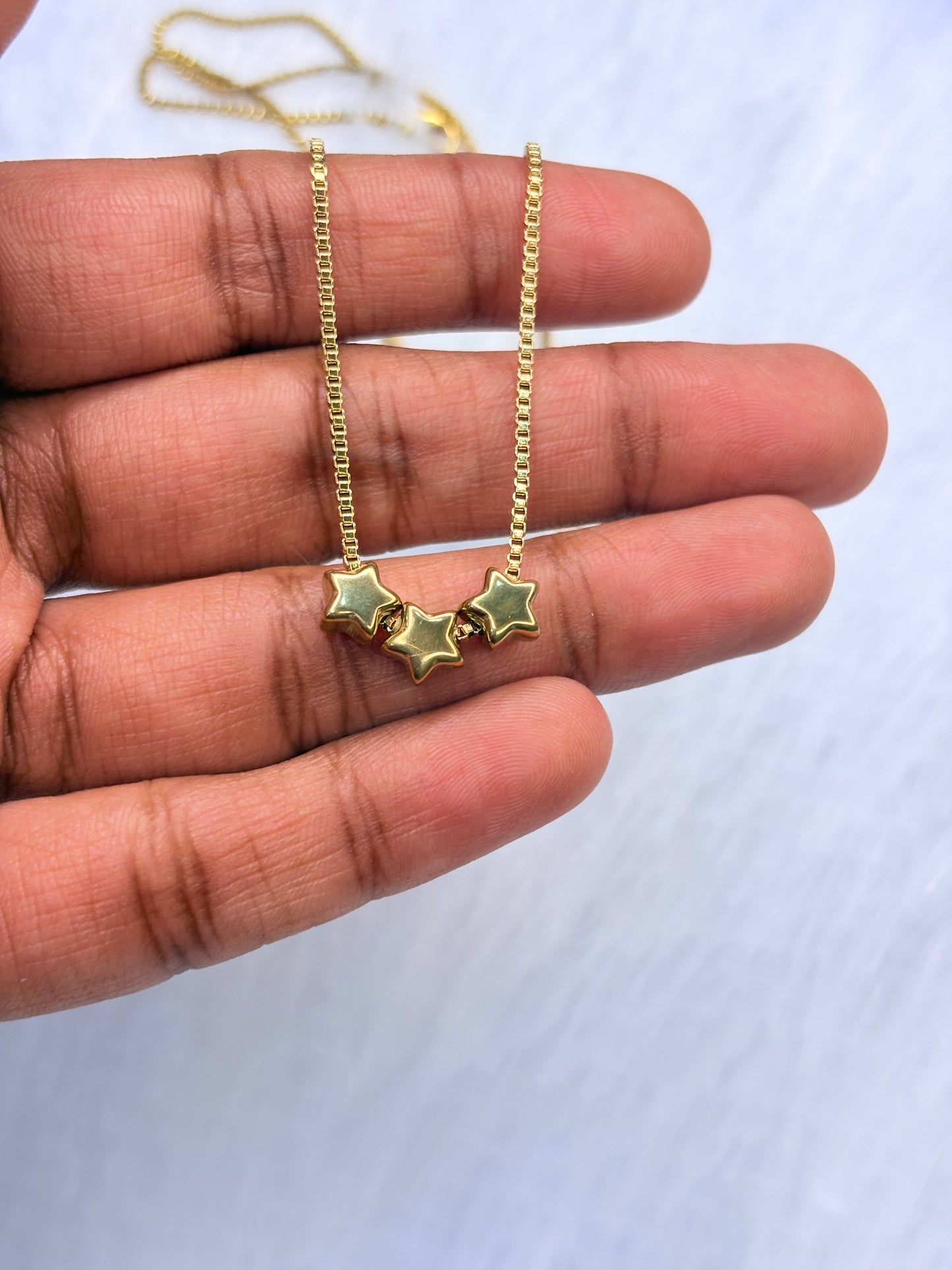 Triple Star Necklace