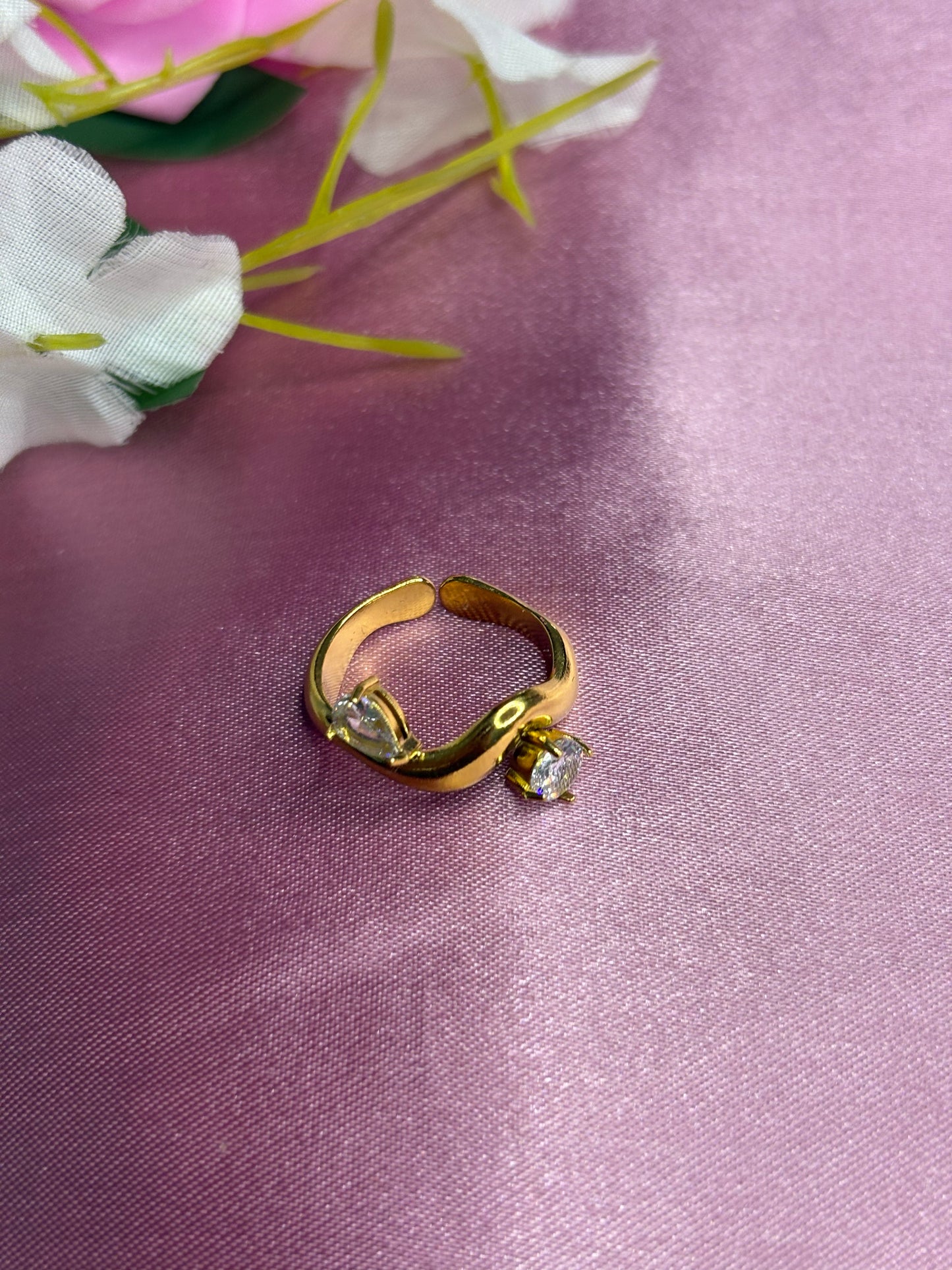 White Helen Ring