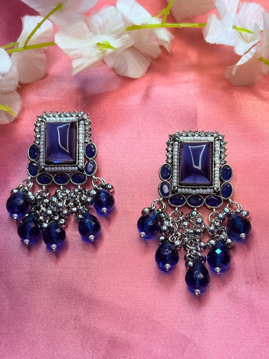 Violet Beads Earrings
