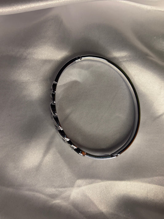 Linked Silver Cuff Bracelet