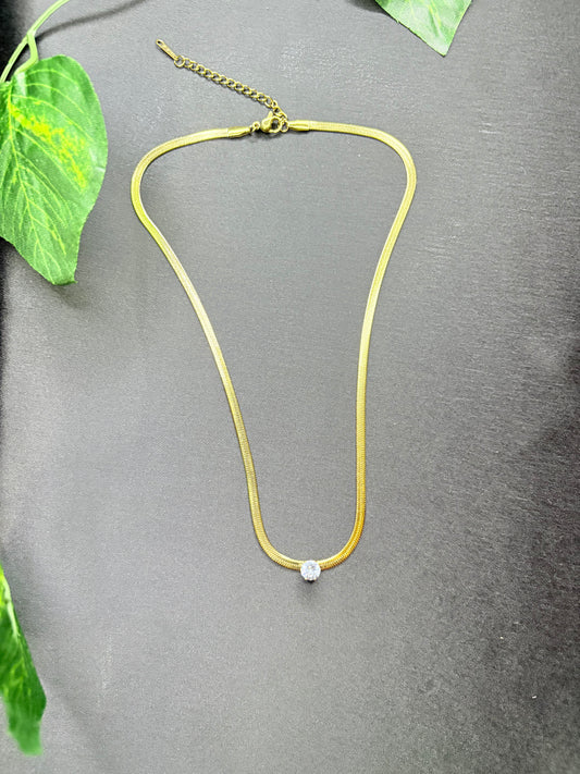 White Snake Necklace