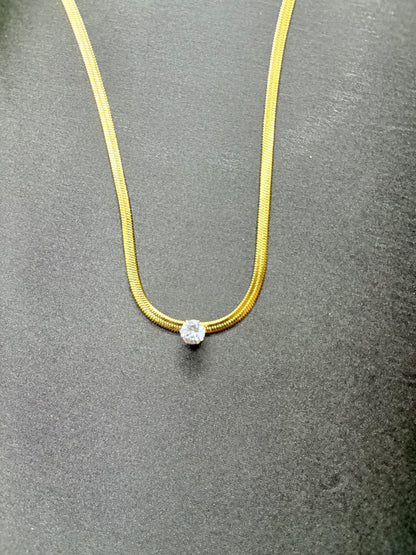 White Snake Necklace