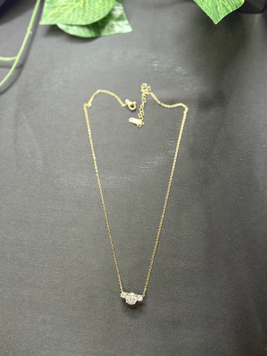 Simple white stone Necklace