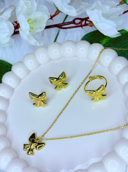 Necklace Set (chain with earring & free size ring)