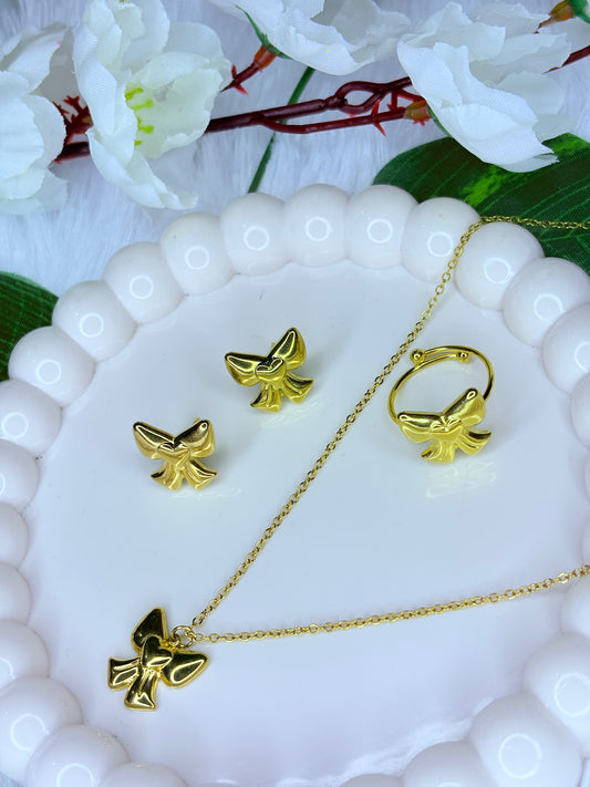 Necklace Set (chain with earring & free size ring)