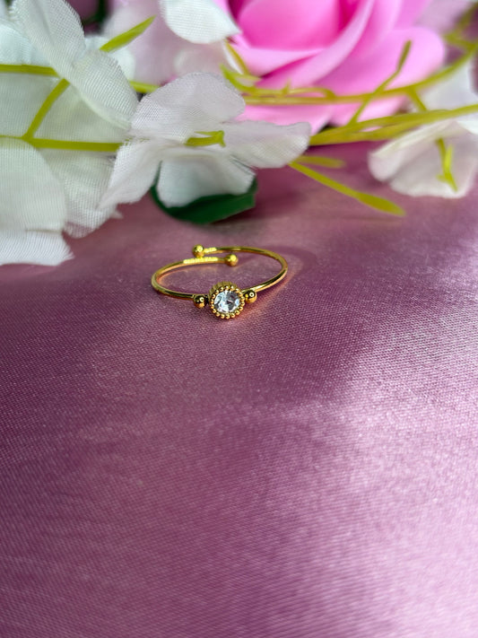 Simple Whitestone Nova Ring
