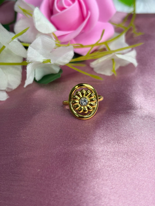 Sunflower Vintage Ring